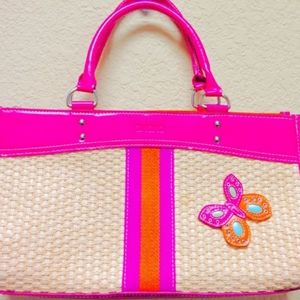 XOXO women's pink and orange flora embroidered🦋